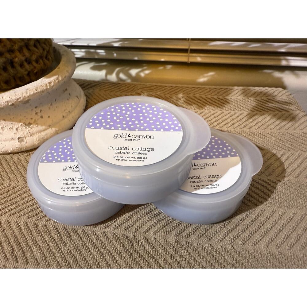 Gold Canyon Candle Scent pods Coastal Cottage Wax melts for warmers set of 3